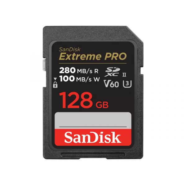 Sandisk Extreme Pro SDXC memóriakártya 128GB UHS-II, V60 (215492)